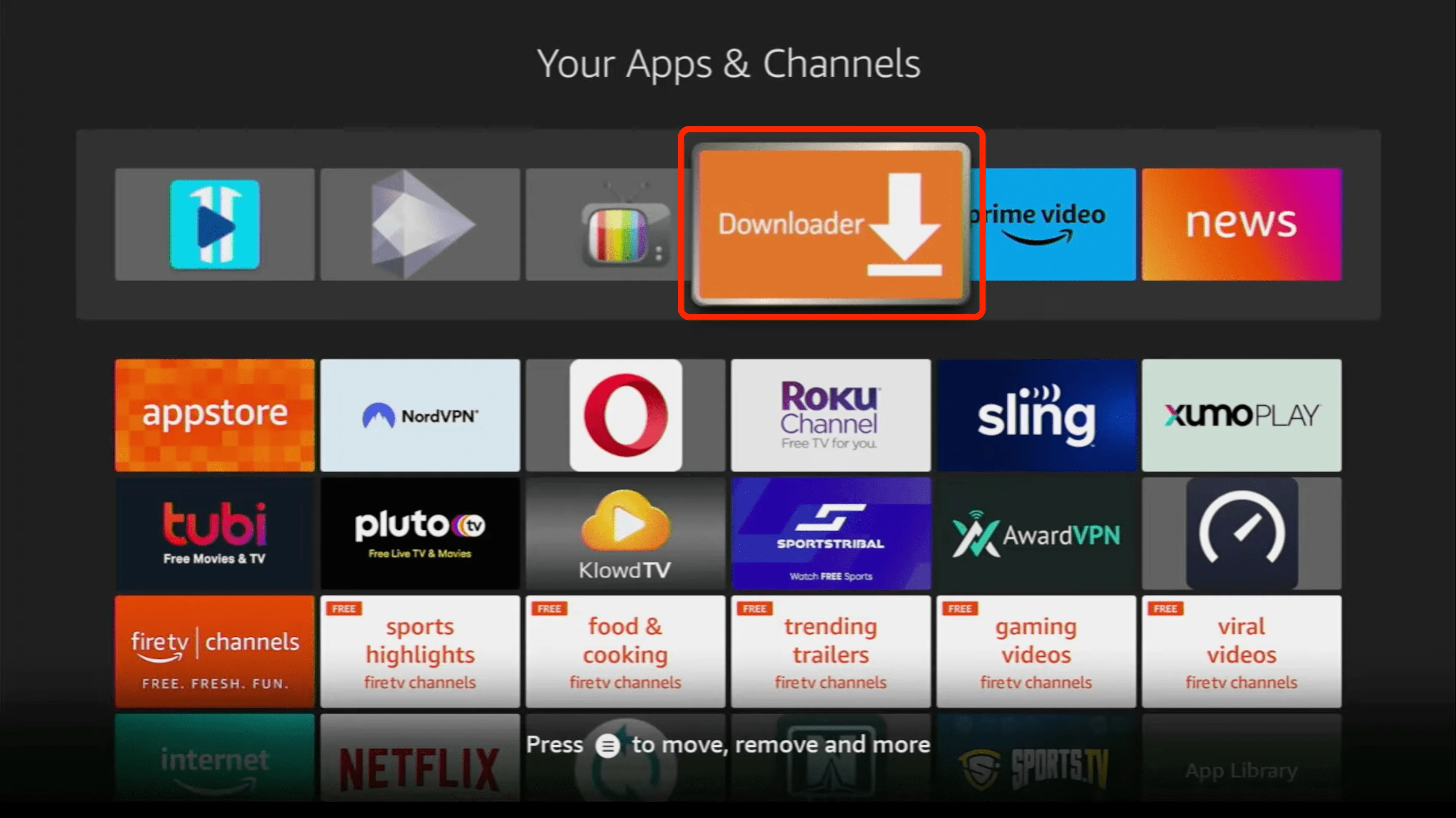 Downloader app on Amazon Firestick - iptv on Firestick